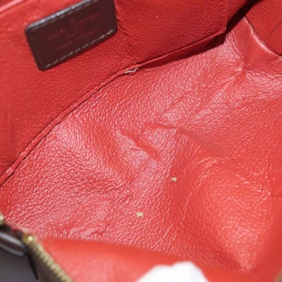 authenticity guaranteed LOUIS VUITTON Damier Ebene Pochette Cosmetic PM Pouch - Picture 11 of 12